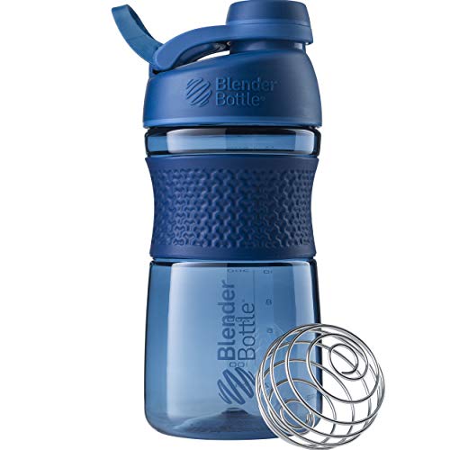 Product Cover BlenderBottle SportMixer Twist Cap Tritan Grip Shaker Bottle, 20-Ounce, Navy