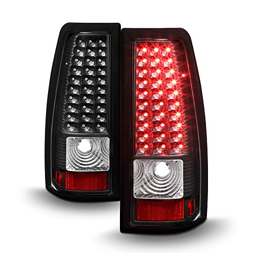 Product Cover ACANII - For Black 1999-2002 Silverado 99-03 Sierra LED Tail Lights Brake Lamps Left+Right