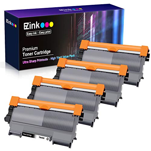 Product Cover E-Z Ink (TM) Compatible Toner Cartridge Replacement for Brother TN450 TN420 TN-450 TN-420 to use with HL-2270DW HL-2280DW HL-2230 HL-2240 MFC-7360N MFC-7860DW DCP-7065DN Intellifax 2840 2940 (4 Black)