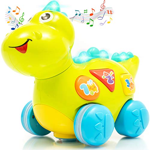 Product Cover Zenteck Cutest Interactive Talking Singing Learning T-Rex Dinosaur Pet Toy Child-Safe, BPA-Free, Basic Life Skills, Music & Sound, Bump N Go, Gift Toy for Babies & Toddlers