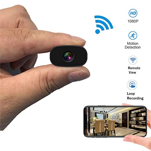 Product Cover Mini Hidden Cameras PNZEO W3 Spy Cam Portable Wireless WiFi Remote View Camera Small Home Security Cameras Indoor Outdoor Video Record Smart Motion Detection