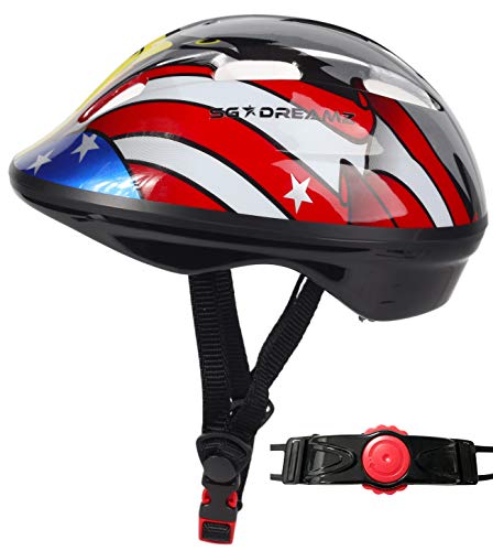 Product Cover Toddler Helmet - Adjustable from Infant to Toddler Size, Ages 1 To 3 - Durable Kids Bicycle Helmets with Fun Sporty Design Boys and Girls will LOVE - CSPC Certified for Safety (AMERICANEAGLE)