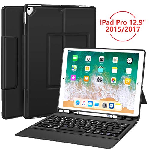 Product Cover Sounwill ipad pro 12.9 Case with Keyboard Compatible for ipad pro 12.9