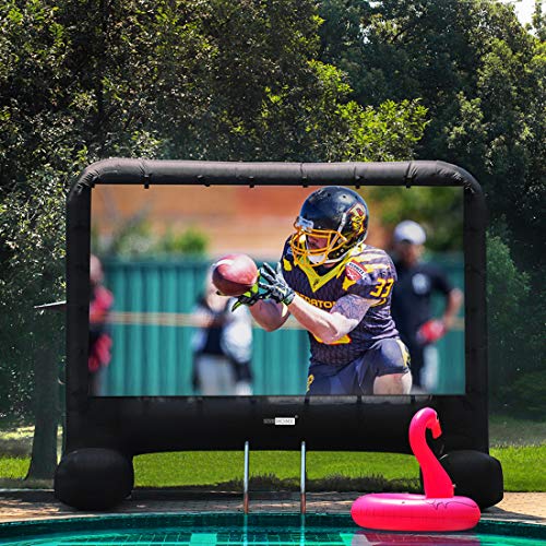 Product Cover VIVOHOME 14ft Indoor and Outdoor Inflatable Blow up Mega Movie Projector Screen with Carry Bag for Front Projection