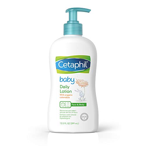 Product Cover Cetaphil Baby Daily Lotion with Organic Calendula, Sweet Almond Oil and Sunflower Oil, Pump Bottle