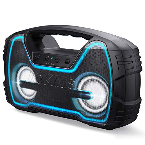 Product Cover Portable IPX7 Waterproof Bluetooth Speakers, Wireless Home Party Speaker, 25W Rich Bass Impressive Sound, Wireless Stereo Pairing, Built-in Mic, 100ft Bluetooth Range, Durable for Indoor, Outdoor