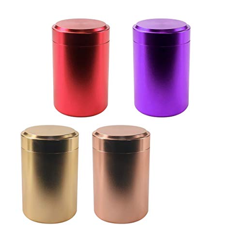 Product Cover Daily-buy 2 pcs Random Colors Storage Stash Jars Water Proof and Smell Proof Herb Container