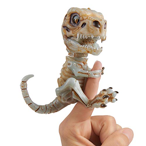 Product Cover WowWee Untamed Skeleton T-Rex by Fingerlings - Doom (Ash) - Interactive Collectible Dinosaur
