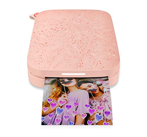 Product Cover HP Sprocket Portable Photo Printer (2nd Edition) - Instantly Print 2x3 Sticky-Backed Photos from Your Phone - [Blush] [1AS89A]