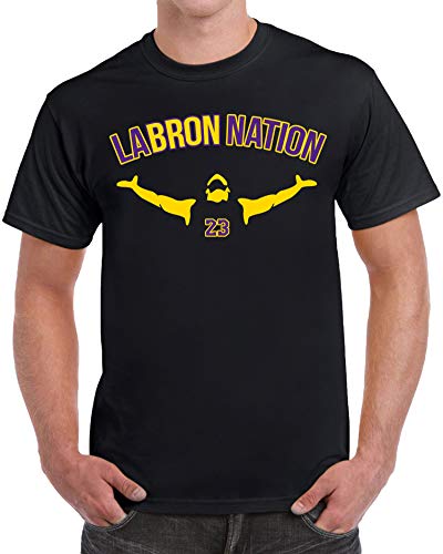 Product Cover tees geek LABRON Basketball Men's T-Shirt - (X-Large) - Black