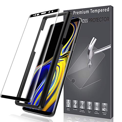 Product Cover LK Screen Protector for Samsung Galaxy Note 9 Tempered Glass [Case Friendly][Alignment Frame Easy Installation][3D Curved] Full Coverage