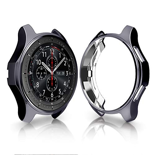 Product Cover Case for Samsung Gear S3 Frontier SM-R760, Haojavo Soft TPU Plated Protective Bumper Shell Protector for Samsung Gear S3 Frontier/Classical & Galaxy Watch 46mm Smartwatch Bands Accessories