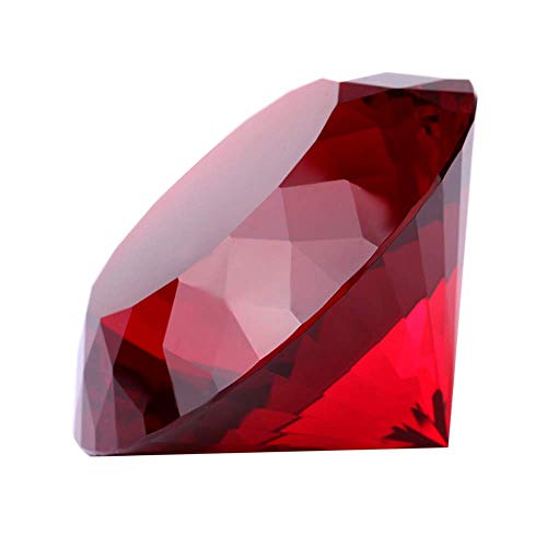 Product Cover Red Crystal Glass Diamond Shaped Decoration, Big Ruby 80mm Jewel Paperweight,Red Crystal Glass Diamond Shaped Decoration, Big Ruby 100mm Jewel Paperweight,Gift Decoration Idea For Christmas