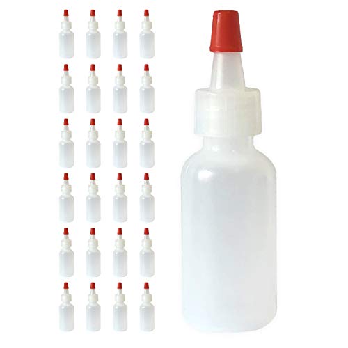 Product Cover 510 Central Boston Round LDPE Plastic Bottle Yorker Spout Cap 15mL 1/2oz (No Hole, 25 Pack)