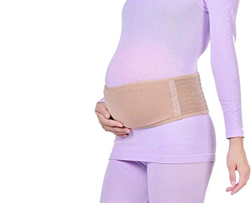 Product Cover Megellan Pregnancy Belt, Maternity Belt, Breathable Abdominal Binder, Breathable Pelvic and Back Support, Belly Support Band, One Size, Beige