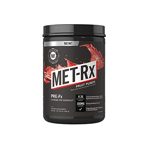 Product Cover MET-Rx Pre-fx Extreme Pre Workout ATP Strength Matrix Fruit Punch, 1 lb