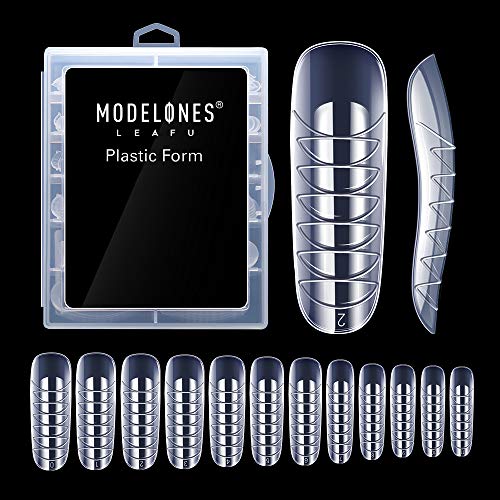 Product Cover Modelones 120pcs Coffin Nails Clear Ballerina Nail Tips Full Cover