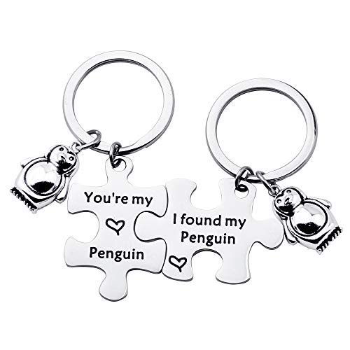 Product Cover TGBJE You're My Penguin,I Found My Penguin Keychain Couple Puzzle Keychain Wedding Gift (Penguin Keychain Set)