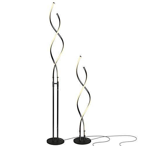 Product Cover Brightech - Embrace Modern LED Floor Lamp for Living Rooms - Bright, Contemporary Standing LED Light - 40
