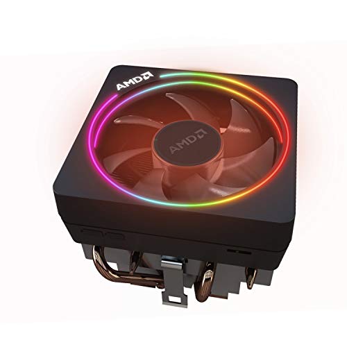 Product Cover AMD Wraith Prism LED RGB Cooler Fan from Ryzen 7 2700X Processor AM4/AM2/AM3/AM3+ 4-Pin Connector Copper Base/Alum Heat Sink