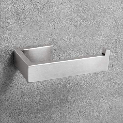 Product Cover Nolimas SUS304 Stainless Steel Toilet Paper Roll Holder Wall Mounted Bathroom Hardware Rust Proof Toilet Tissue Holder,Nickel Brushed