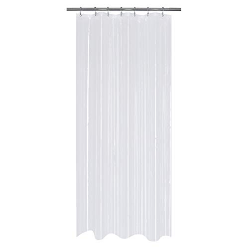 Product Cover Mrs Awesome Small Stall Shower Curtain or Liner 36 x 78 inch, Clear PEVA 8G, Water Proof and Odorless