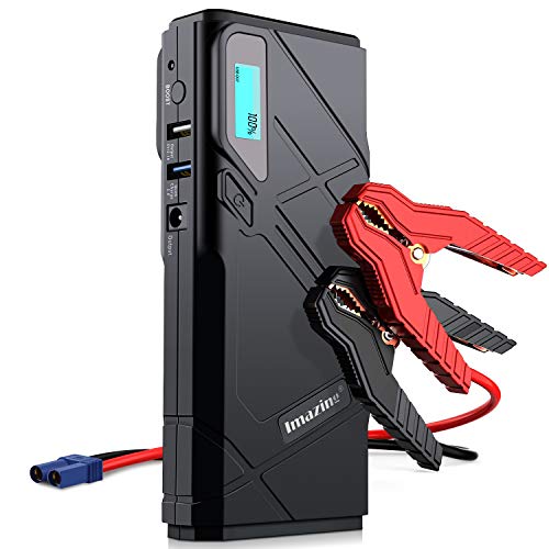 Product Cover Imazing Portable Car Jump Starter - 1500A Peak (Up to 8L Gas or 6L Diesel Engine) 12V Auto Battery Booster Portable Power Pack with Smart Jumper Cables, IM23