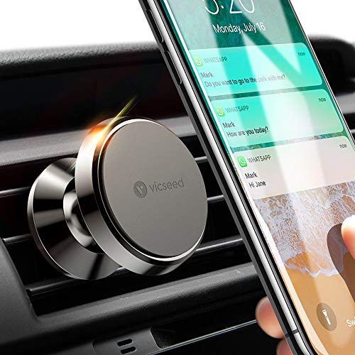 Product Cover Car Phone Mount VICSEED Magnetic Phone Car Mount Magnet Air Vent Mount 360° Rotation Car Phone Holder Fit for iPhone 11 Pro XS Max XR X 8 7 6 Plus Samsung Galaxy Note10 S10 S10+ S10e S9 All Phones
