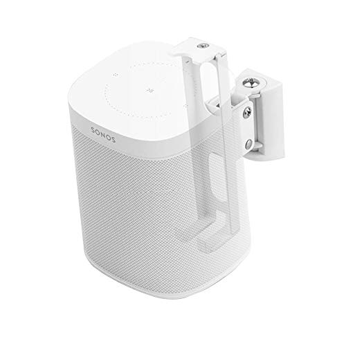 Product Cover Wall Mounts Bracket for SONOS ONE/SONOS ONE SL and SONOS Play 1 Speaker (Swivel and Tilt,Compatible with Both SONOS ONE/ONE SL and SONOS Play 1, White)