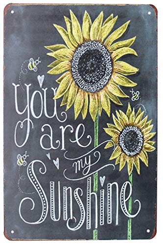 Product Cover SUMIK You are My Sunshine, Metal Tin Sign, Vintage Art Poster Plaque Living Room Bedroom Home Wall Decor