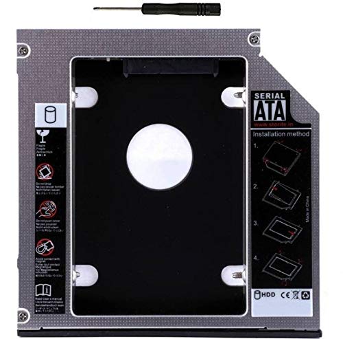 Product Cover Gadget Deals Optical Bay 2nd Hard Drive Caddy, Universal for 9.5 mm CD/DVD Drive Slot (for SSD and HDD)