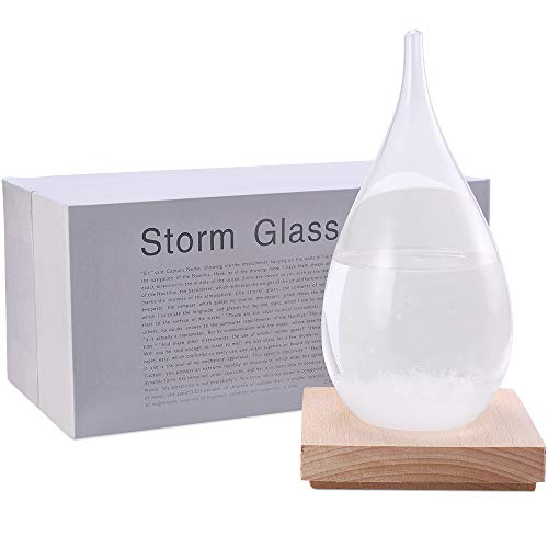 Product Cover Storm Glass Weather Predictor|Fitzroy HMS Beagle Crystal Predicting Bottle|Barometers forThe Home|st71 Droplet Barometer|Home and Office Fashion Decorations|Birthday an Christmas Friendship Gifts