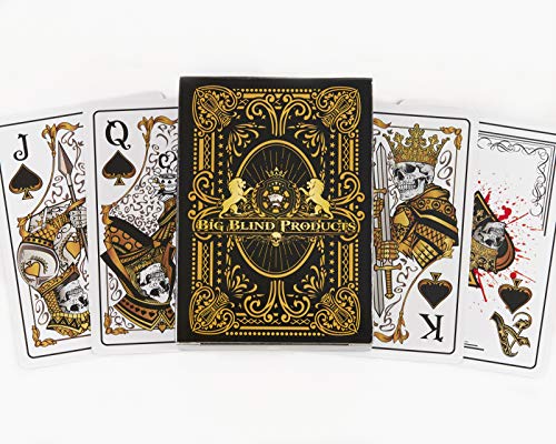 Product Cover Big Blind Products Sleek Hand Drawn Designs Dead Money PVC Playing Cards-Water Proof Deck of Cards, Spill Proof Poker Cards, Quality Plastic Playing Cards