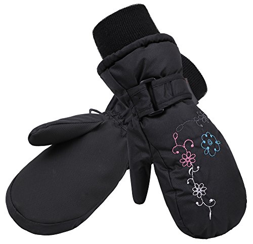 Product Cover AbbyLexi Ski Mittens Kids Girls Boys Thinsulate Lined Waterproof Snow Gloves