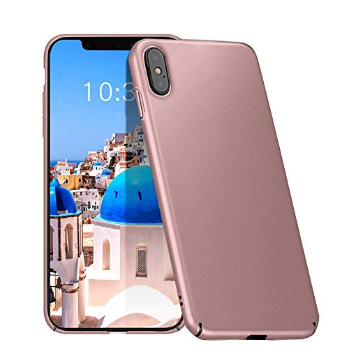 Product Cover Meidom iPhone Xs Max Case Slim with Non Slip Matte Surface Anti-Fingerprint Cover Case for iPhone Xs Max (6.5 inch) (Rose Gold)