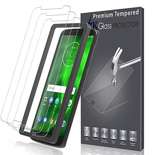 Product Cover [3 Pack] LK Screen Protector for Motorola Moto G6, [Tempered Glass][Case Friendly] DoubleDefence [Alignment Frame Easy Installation] with Lifetime Warranty