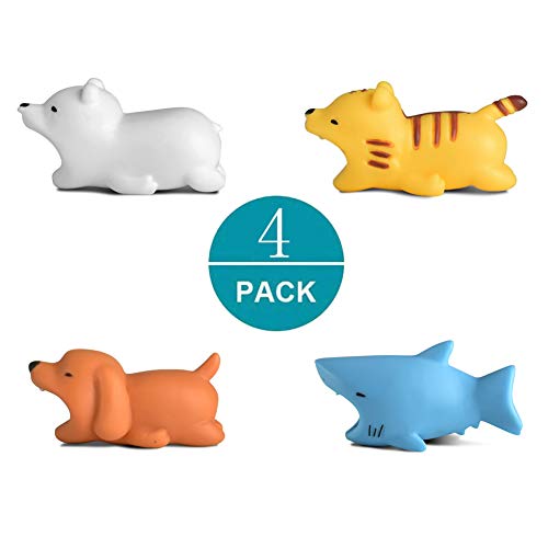 Product Cover Newseego Compatible with iPhone Cable Protector Charger Saver Cute Animal Cable Accessory-4 Pack