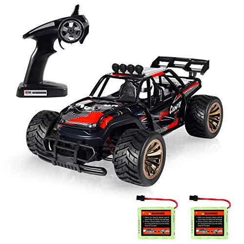 Product Cover Theefun 1: 16 Electric RC Car Off Road Vehicle 2.4Ghz Radio Remote Control Car 2W 10Mph High Speed Racing Monster Truck 2 Rechargeable Battery