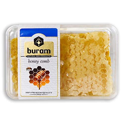 Product Cover Buram 100% Pure, All-Natural, Gourmet Raw Honeycomb, No Additives, No Preservatives, Fresh From The Farm! 7.1 Ounce (Pack of 1)