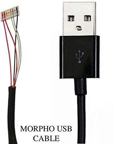Product Cover BALAJI Morpho mso-1300 e e2 e3 Finger Print Scanner Cable Wire , 2 m, Black