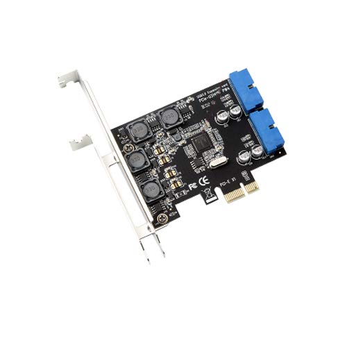 Product Cover PCI-E X1 to 2 Ports 19 Pin USB 3.0 Header PCI Express to Dual 20 Pin USB 3.0 Card