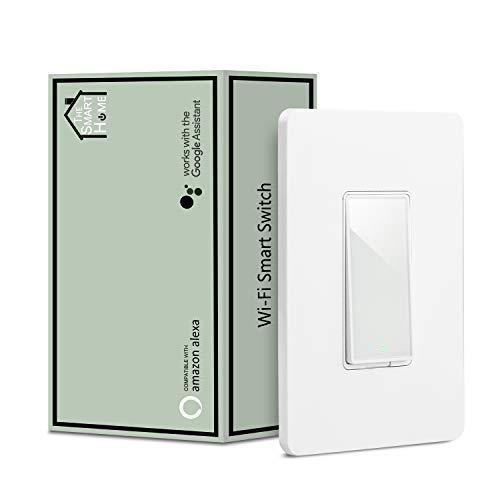 Product Cover Smart Switch by Martin Jerry, Works with Alexa, Smart Home Devices Works with Google Home, 2.4G Wifi, No Hub, Single Pole Light Switch, Need Neutral Wire
