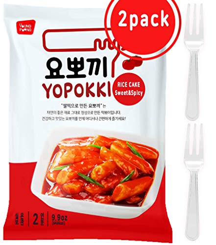 Product Cover Instant Tteokbokki Rice Cake | Pack Of 2 Popular Korean Snack With A Spicy Sauce (spicy&sweet)