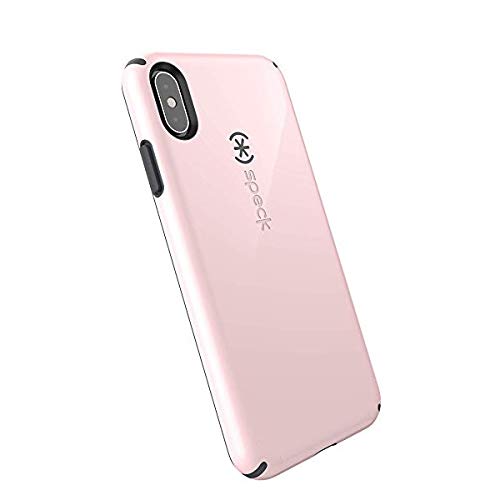 Product Cover Speck Products CandyShell iPhone Xs/iPhone X Case, Quartz Pink/Slate Grey