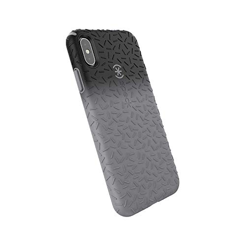 Product Cover Speck Products CandyShell Fit iPhone Xs Max Case, Black Ombre Gunmetal/Gunmetal Grey