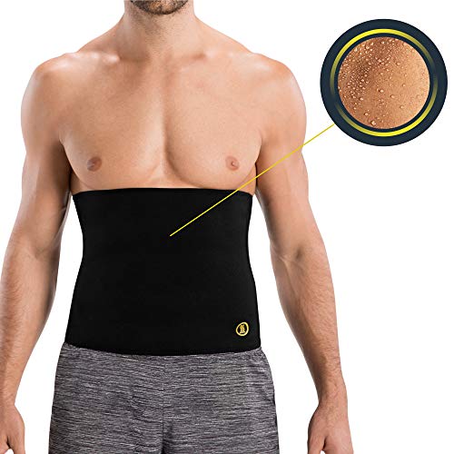 Product Cover HOT SHAPERS Hot Belt for Men - Abs - Abdominal Stimulator Belt - Core Enhancer - Trimmer Band for Body Workouts, Weight Loss Waist Slimming, Shaping and Sauna Sweat Sessions