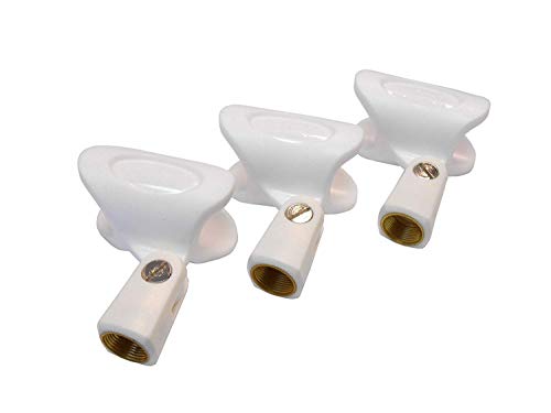 Product Cover Audio2000'S S4110 3-PK White Wireless Microphone Holders Clips