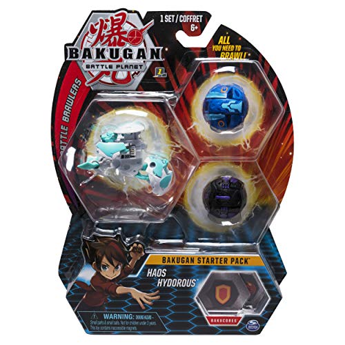 Product Cover Bakugan 20104018-6053051 Starter Pack 3-Pack, Haos Hydorous, Collectible Transforming Creatures, for Ages 6 and Up