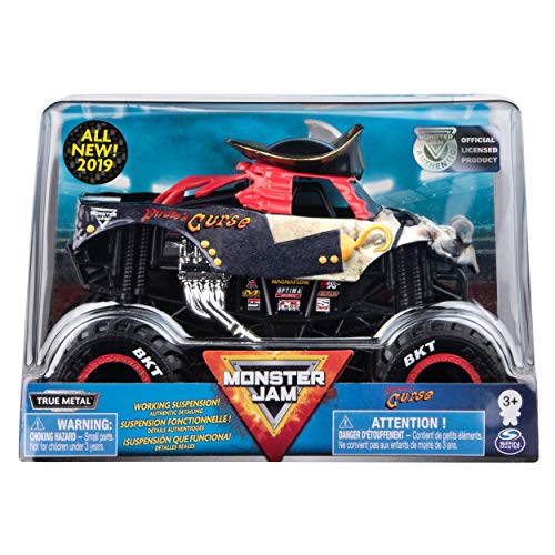 Product Cover Monster Jam Official Pirate's Curse Monster Truck, Die-Cast Vehicle 1:24 Scale