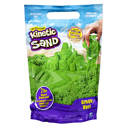 Product Cover Kinetic Sand The Original Moldable Sensory Play Sand, Green, 2 Lb